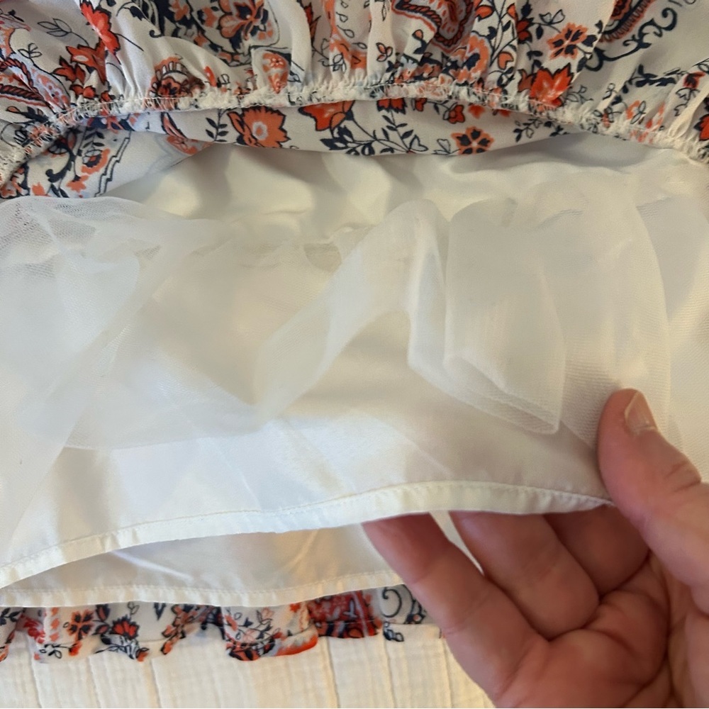 Janie & Jack The Maya Dress White Paisley. Size 5. - Picture 13 of 15